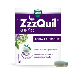 ZzzQuil Toda la Noche 28 Comprimidos con Melatonina para dormir