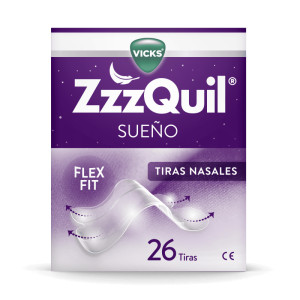 ZzzQuil 26 Tiras Nasales para mejorar la respiración