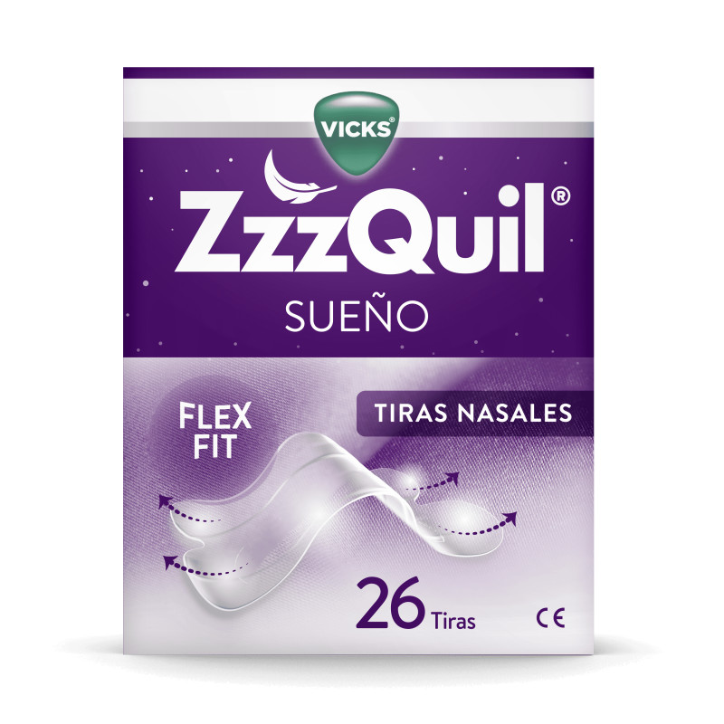ZzzQuil 26 Tiras Nasales para mejorar la respiración