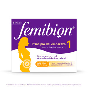 Femibion 1 primer trimestre de embarazo, Ácido Fólico Plus