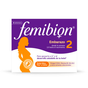Femibion 2 embarazo, DHA, Ácido fólico Pluss