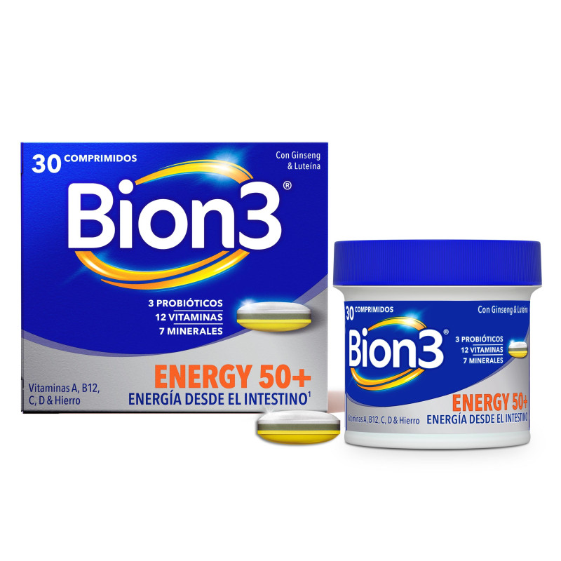 Bion3 Energy 50+ para la Energía Física y Mental 30 unidades